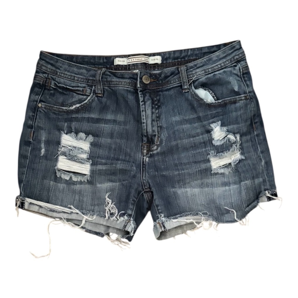Distressed Denim Women Shorts